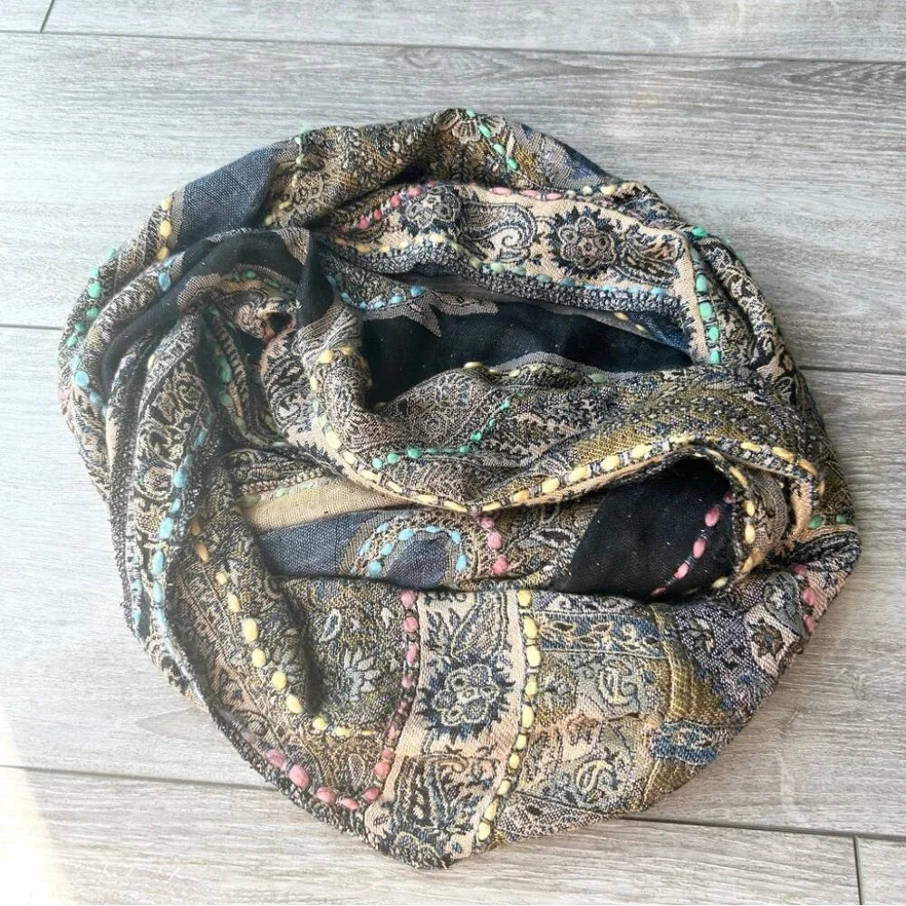 Baba Boho Paisley Colorful Infinity Scarf - Picture 3 of 9